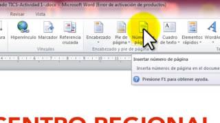 Cómo enumerar Documento en WORD 20102013 sin la portada [upl. by Atteiram]