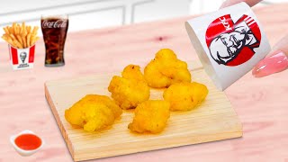 Yummy KFC🐔Tasty Miniature Popcorn Chicken🍟Crispy Rainbow Fried Chicken Recipe🍗Yo Yo Mini Cooking [upl. by Leina478]