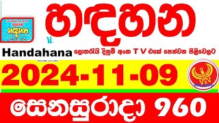 Handahana 960 20241109 Today NLB Lottery Result අද හඳහන දිනුම් ප්‍රතිඵල අංක Lotherai 0960 hadahana [upl. by Chapell]