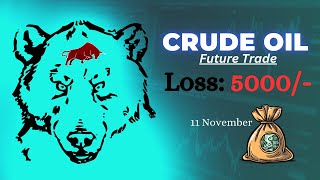 Crude Oil Future Trade  100 Days Trading Challenge  Day 37 [upl. by Senga]