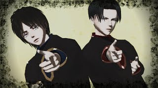 【進撃のMMD】宵々古今【二人Ver】 [upl. by Siger342]