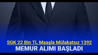 SGK 1392 memur alımı KPSS 20236 tercih kılavuzu yayınlandı başvuru nasıl yapılır [upl. by Etiuqram]