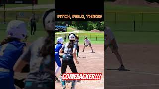 Pitch to Plate Perfection Epic SlowMo Comebacker softball [upl. by Keely]