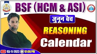 Calendar Reasoning Class  BSF HCM amp ASI Reasoning Class  BSF Reasoning Class By Manish Sir 44 [upl. by Aihsenod8]