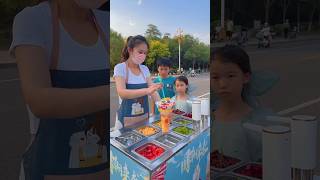 🥰 Satisfying with street food 🥳 streetfood satisfying satisfyingvideo [upl. by Tallou]