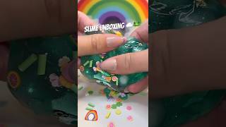 Slime Unboxing ASMR 🤍🍃 slime slimeasmr slimesensation [upl. by Frye]