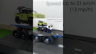 Land Rover Defender on Truck vs Ramps  Lego Technic Cars CRASH shorts [upl. by Galina]