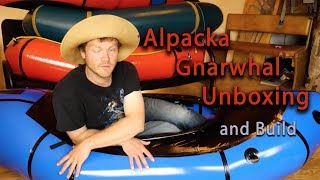 Alpacka Gnarwhal Packraft Unboxing building and first review [upl. by Billi272]