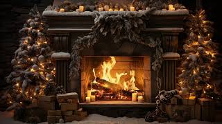 Stay Warm And Cozy This Christmas  Helps Sleep Instantly  Fireplace Burning [upl. by Nerua]