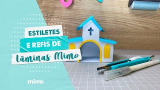 Estiletes e Refis de Lâmina Mimo  Live Mimo Crafts [upl. by Naujud]