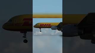 DHL Boeing 757 Landing at Norwich Airport [upl. by Neira]