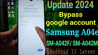 FRP Bypass Samsung A04e via Sp flashtool  Samsung A04e google account bypass [upl. by Connor]