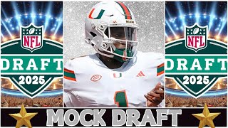 2 Round 2025 NFL Mock Draft with Trades  Raiders Trade Up 💥 [upl. by Aihceyt]