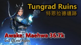 BDO  Tungrad Ruins  Awakening Maehwa  367k trashh  Lv2 LS no Agris [upl. by Lombardy]