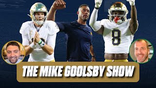 The Mike Goolsby Show Reacting to Notre Dames MASSIVE 2313 win vs Texas AampM [upl. by Arihsay481]