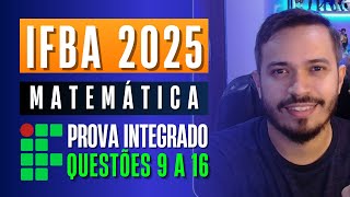 IFBA 2025  Resolução da Prova de Matemática [upl. by Issiah602]