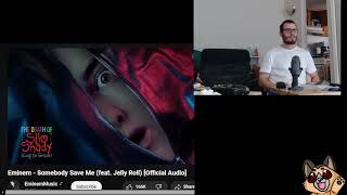 EMINEM  Somebody Save Me Ft Jelly Roll FIRST LISTEN REACTION BREAKDOWN [upl. by Adnarym376]