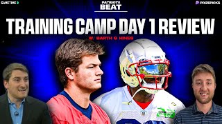 LIVE Patriots Beat Recapping Day 1 of Patriots Training Camp  Powered by Gametime [upl. by Kinom507]