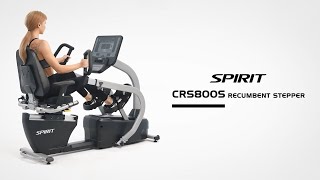 Spirit CRS800S Recumbent Stepper with Swivel Seat [upl. by Wanids]