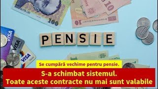 Se cumpără vechime pentru pensie Sa schimbat sistemul Toate aceste contracte nu mai sunt valabile [upl. by Anthia]