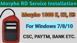 How To Install Morpho Device  Morpho Device Kaise Install Kare  Morpho 1300 E1E2E3 New Process [upl. by Niwle135]