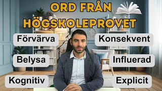 Ord från högskoleprovet – Hur många kan du Svenska [upl. by Angel550]