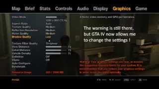 GTA4  Commandlinetxt that fixes Graphics Settings Error [upl. by Alviani]