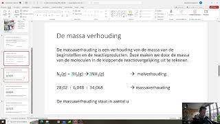 Massaverhouding en reactievergelijkingen [upl. by Nork]