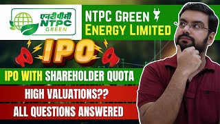 NTPC Green Energy IPO  Shareholder Quota Explained  NTPC Green Energy IPO GMP Date amp Price [upl. by Eidac407]