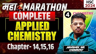 APPLIED CHEMISTRY MAHAMARATHON 141516 MAHAREVISION Class 12 BOARD EXAM 2024 Abhishek Sir ASC [upl. by Mercuri3]