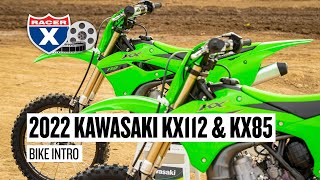 2022 Kawasaki KX112 and KX85 First Ride [upl. by Ahcarb]