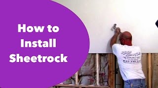 How To Hang Drywall on Walls [upl. by Florie40]