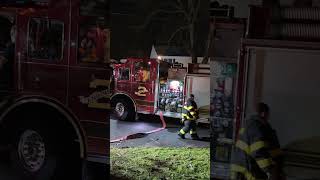 Norton Darien and Rowayton Fire Departments training session with donated house [upl. by Nare269]