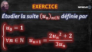 🔴MATHSCLIC EXERCICE  ÉTUDE DUNE SUITE RÉCURRENTE DU TYPE Un1fUn [upl. by Bradly]