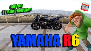 Cómo es conducir una YAMAHA R6 No apta para todo público [upl. by Yelhs173]