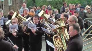 Whit Friday Brass Band Competition Denshaw Saddleworth England [upl. by Acinorev603]