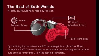 Phiaton MS 300 BA Hybrid Drivers [upl. by Avi]