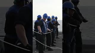 USS Abraham Lincoln Refueling at Sea shorts [upl. by Aerdnod]