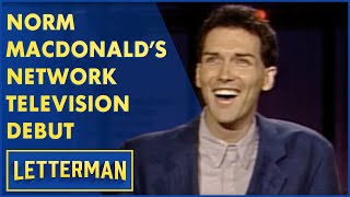 Norm Macdonalds Network Television Debut  Letterman [upl. by Ecallaw]