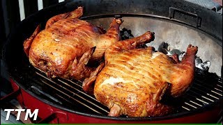 How to Cook the Best Whole Chickens on the Weber Charcoal Grill [upl. by Kolb]