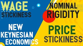 Nominal Rigidity  Price Stickiness  Wage Stickiness  New Keynesian Economics [upl. by Nance]