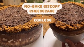 No Bake Lotus Biscoff Cheese Cake No gelatine No Eggs No Oven  biscoff [upl. by Fraser9]