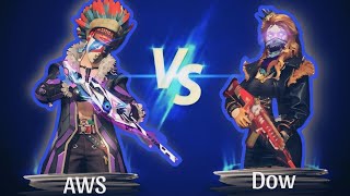 AWS Aws vs Dow 1vs1 free fire✅ [upl. by Norahs]