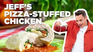 Jeff Mauro Makes PizzaStuffed Chicken  The Kitchen  Food Network [upl. by Candyce]