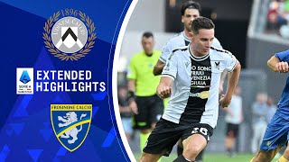 Udinese vs Frosinone  Extended Highlights  Serie A  CBS Sports Golazo [upl. by Damal]