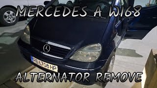 MercedesBenz A W168  Alternator removal  Сваляне на генератор МерцедесБенц А В168 [upl. by Camden]