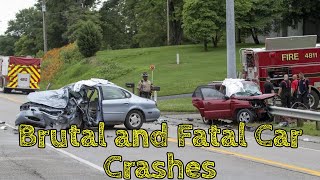 Brutal and Fatal Car Crashes 10 [upl. by Daukas653]