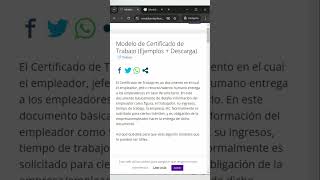 Modelo de Certificado de Trabajo Ejemplos  Descarga [upl. by Nayrda]