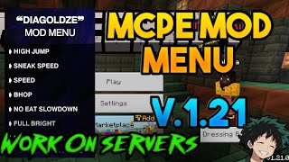 Minecraft Mod menu 1211 Best mod menu work on servers [upl. by Schulman]