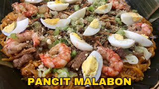 EASY PANCIT MALABON RECIPE with KROPEK  easy and delicious recipe [upl. by Airalav157]